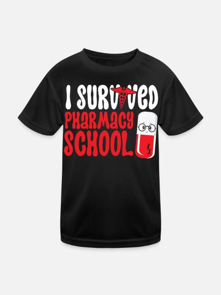 Pharmacy Tech Technician - Kids Functional T-Shirt - black - Front