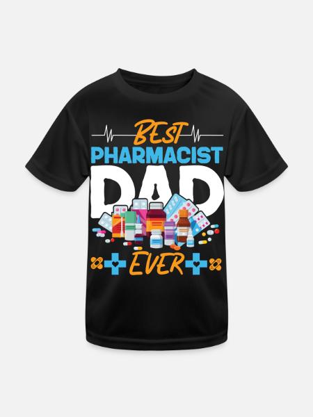 Pharmacy Tech Technician - Kids Functional T-Shirt - black - Front