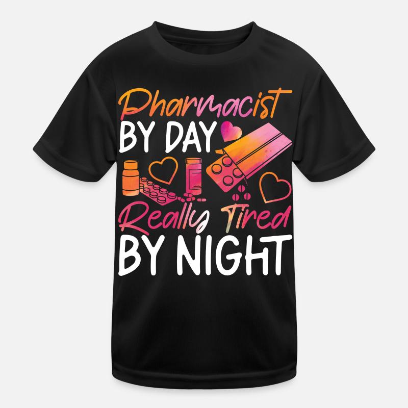 Pharmacy Tech Technician - Kinder Funktions-T-Shirt - Schwarz