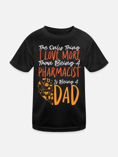 Pharmacy Tech Technician - Kinder Funktions-T-Shirt - Schwarz - Vorne