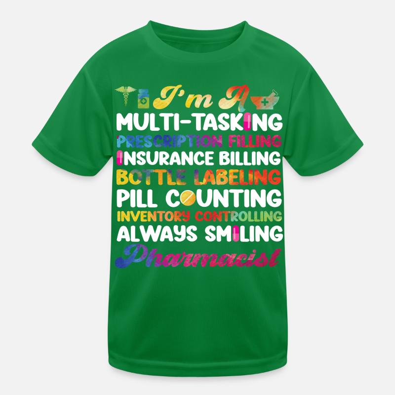 Pharmacy Tech Technician Kids Functional T-Shirt