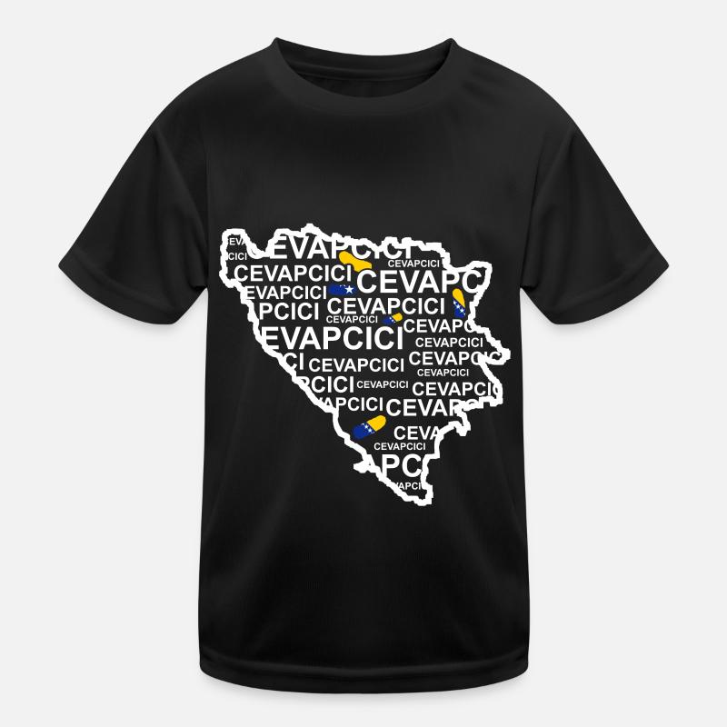 Cevapcici Bosnien Hackfleisch Wurst Kinder Funktions-T-Shirt