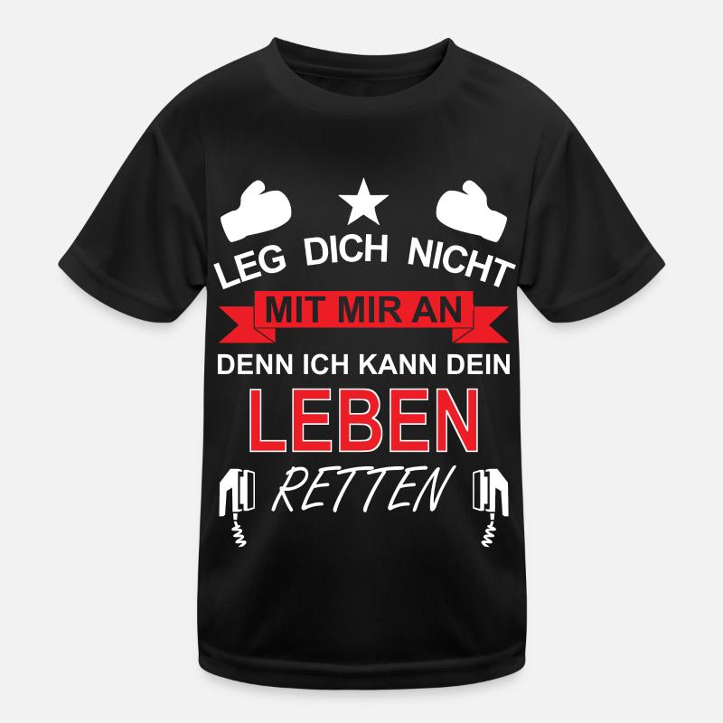 Lustige Lebensretter Sprüche Rettungsdienst Kinder Funktions-T-Shirt