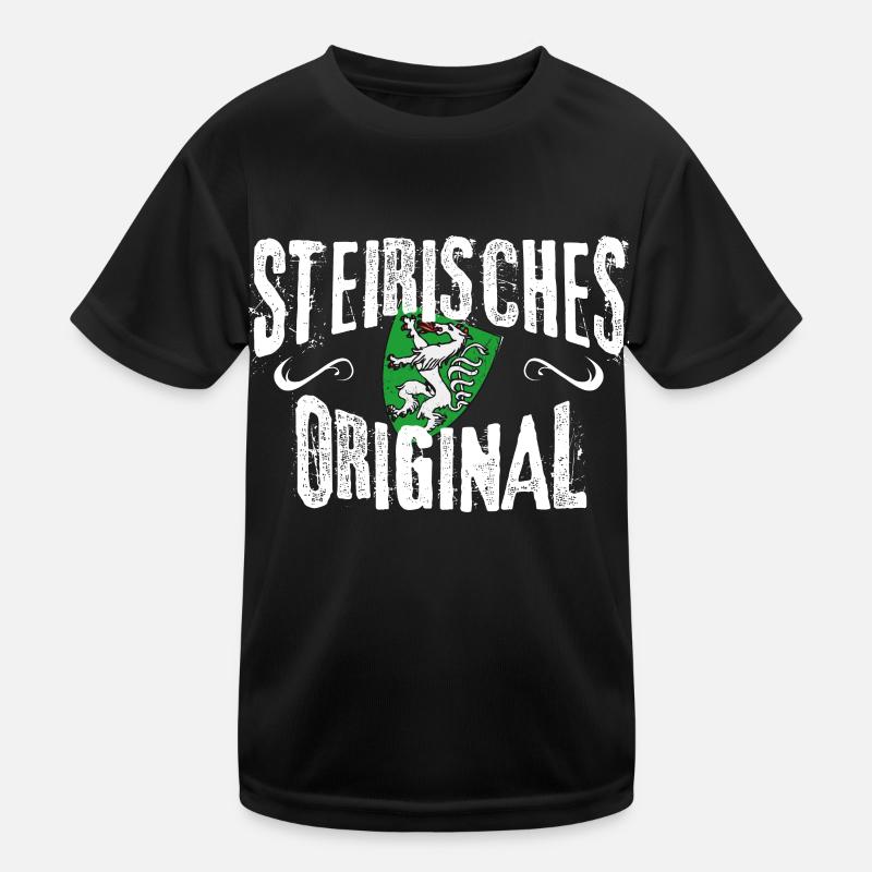 Steirisches Original Steiermark Steirer Bua Madl Kinder Funktions-T-Shirt