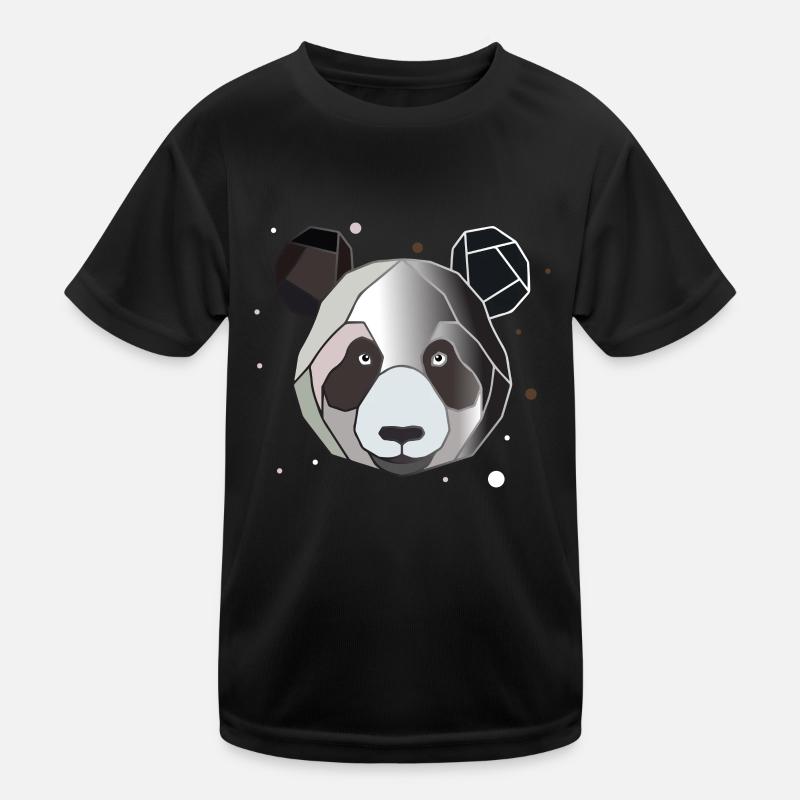 Panda Polygon Kids Functional T-Shirt
