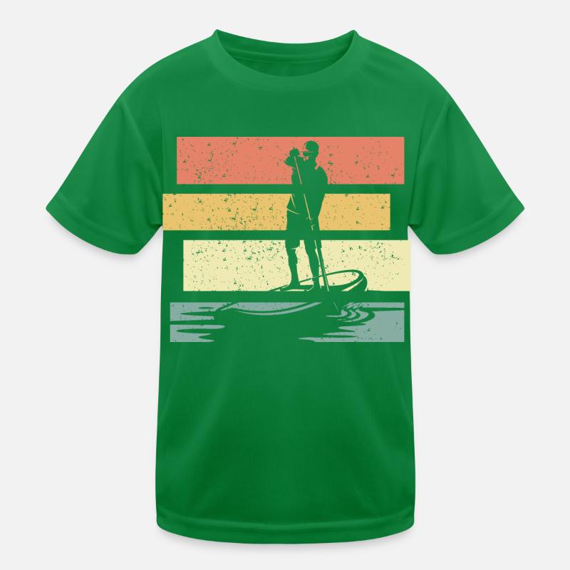 Paddleboard vintage retro paddleboard lay Kids Functional T-Shirt