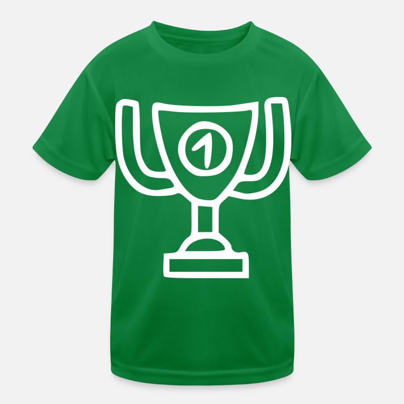 Cup Drawing Win Sketch White Kids Functional T-Shirt
