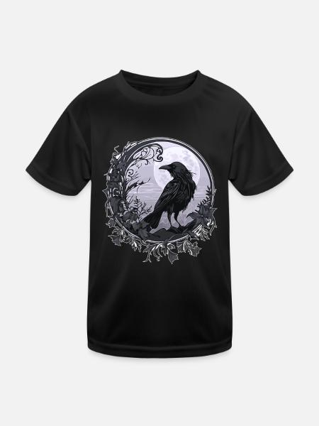 Raven Crow - Kids Functional T-Shirt - black - Front