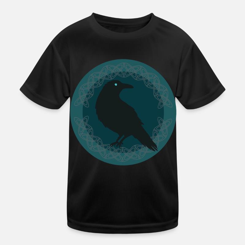 Raven Celtic Kids Functional T-Shirt