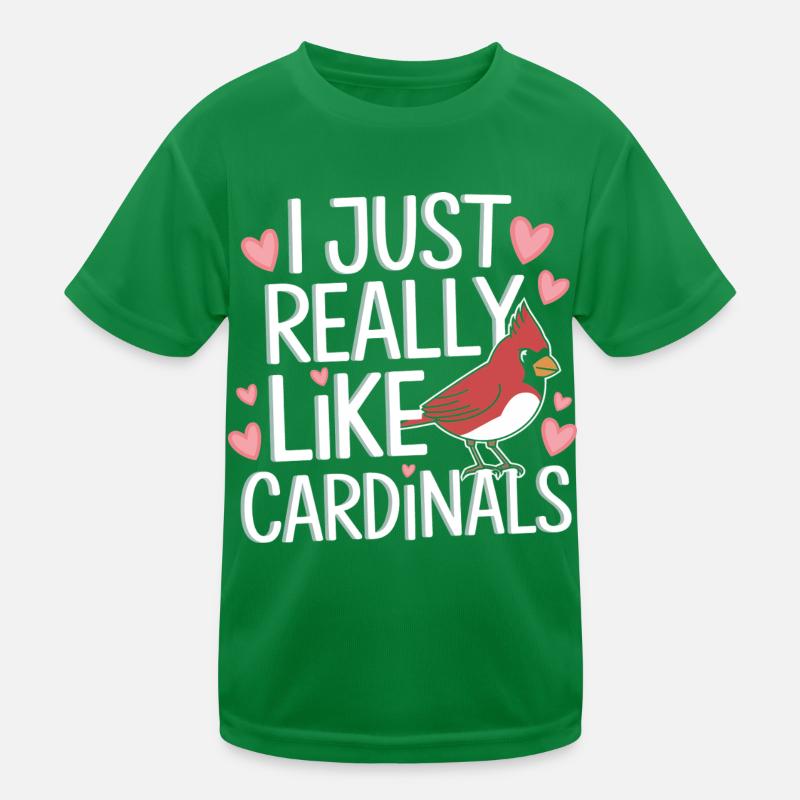 Kardinal Rotkardinal Vogel Roter Kardinal Kinder Funktions-T-Shirt