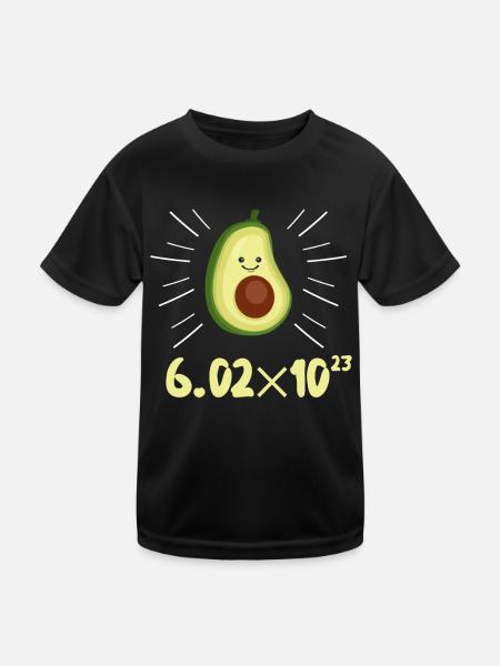 Avogadro's Nummer Chemie Nerd Männer T-Shirt - Kinder Funktions-T-Shirt - Schwarz