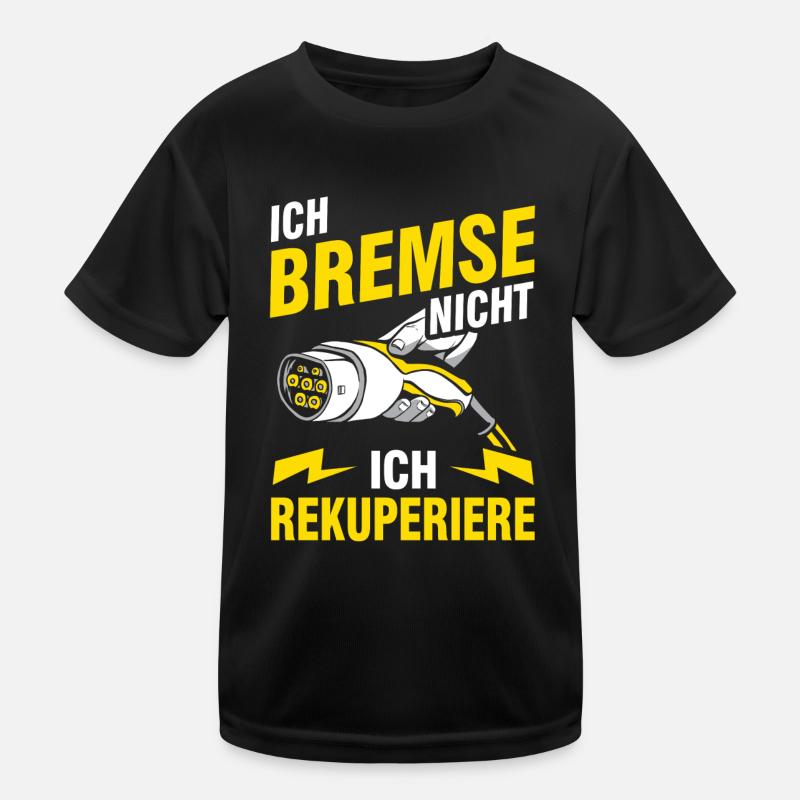 Elektroauto E-Auto Elektrofahrzeug Kinder Funktions-T-Shirt
