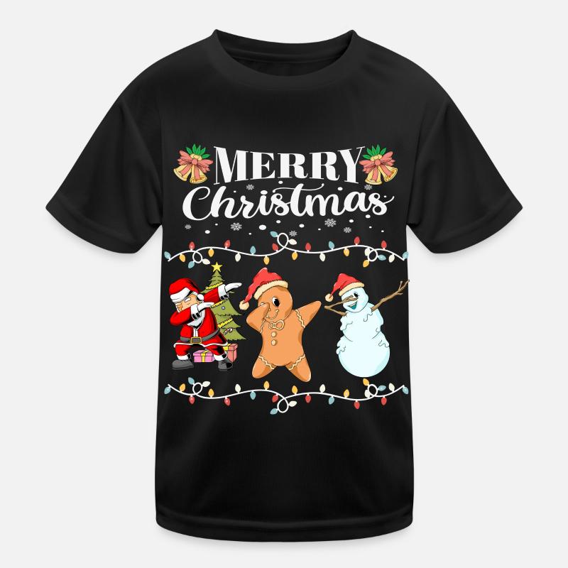 Joyeux Noël Dabbing Crew T-shirt sport Enfant
