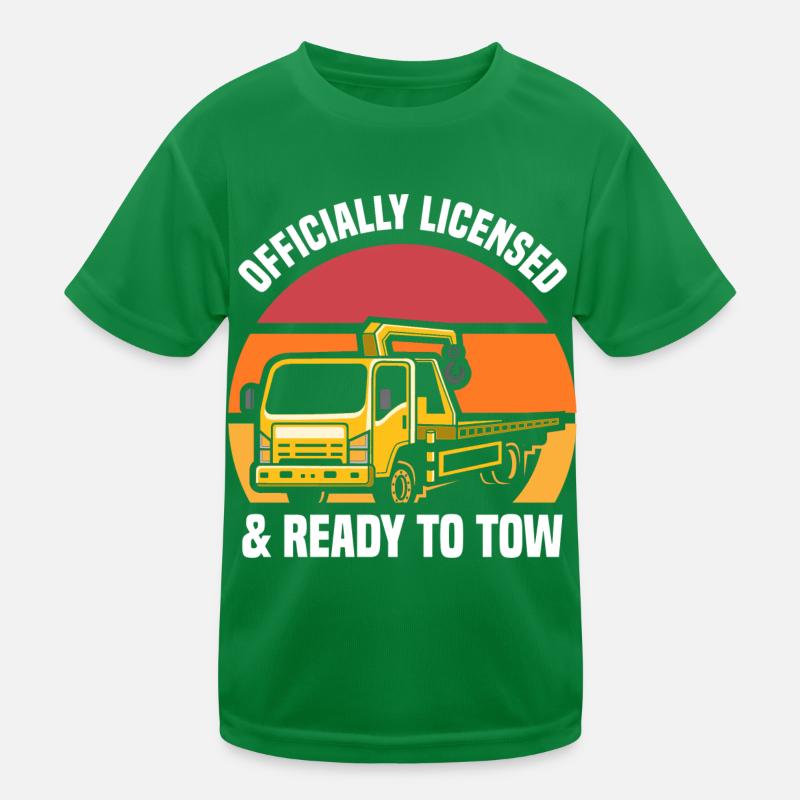 Abschleppwagen | Abschlepper Auto Panne Geschenke Kinder Funktions-T-Shirt