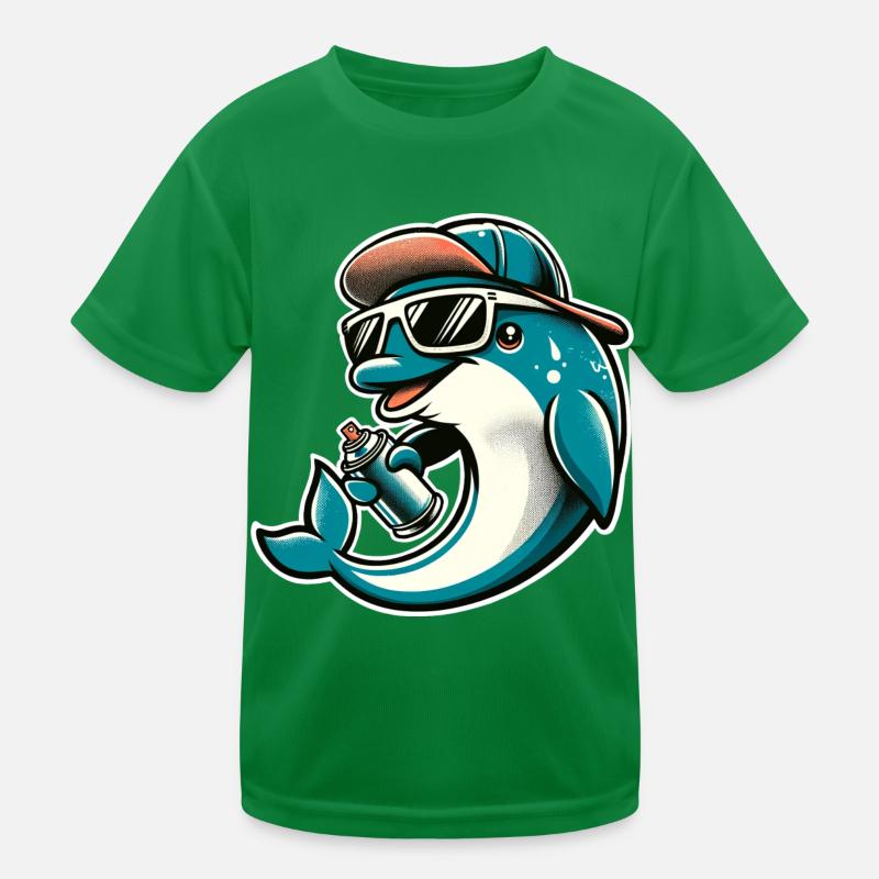 Bombe aérosol Dolphin Graffiti T-shirt sport Enfant