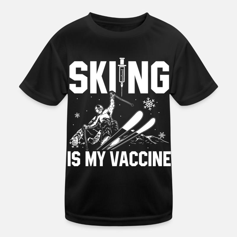 Ski Kinder Funktions-T-Shirt