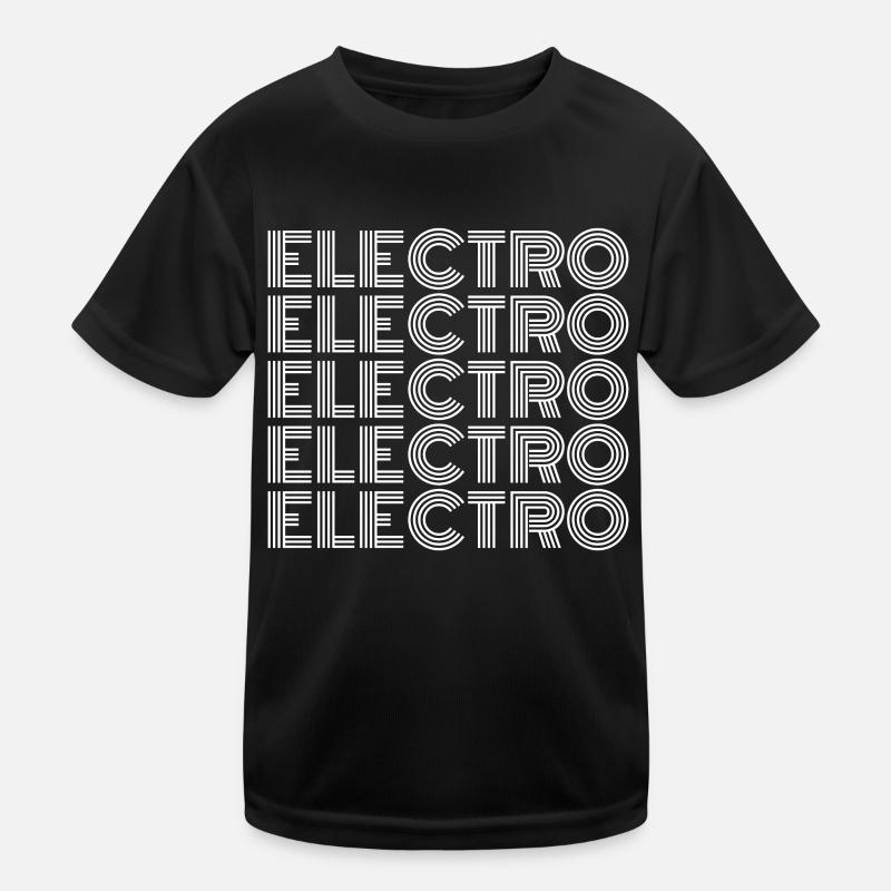 Electro Raver Techno Festival Sprüche Kinder Funktions-T-Shirt