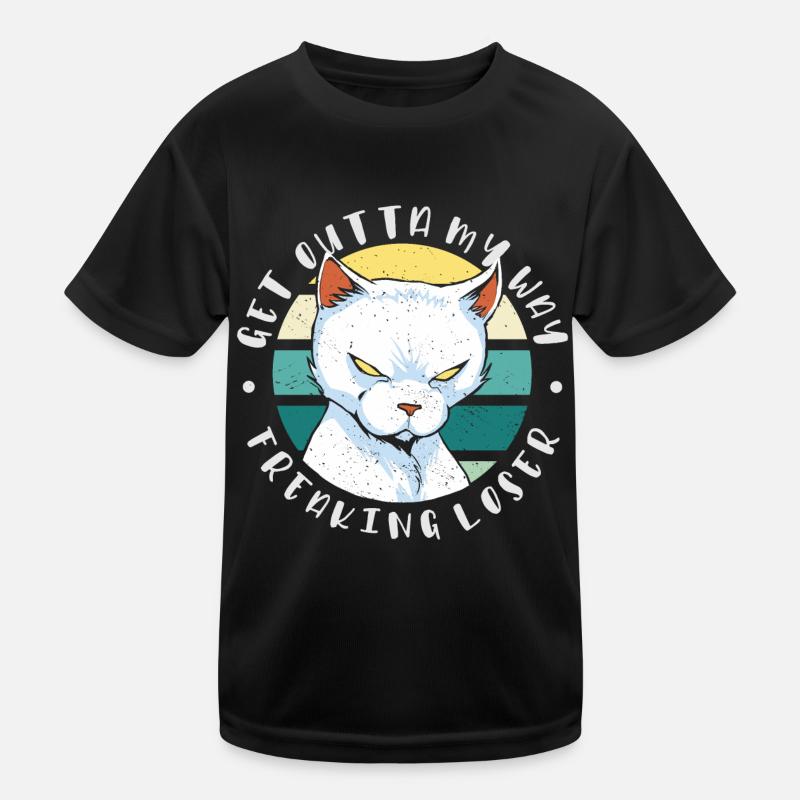Sors de mon chemin, perdant fou, chat T-shirt sport Enfant