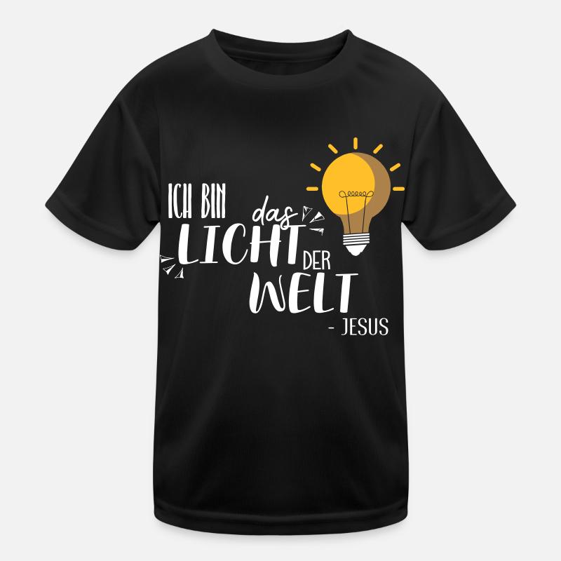 Ich bin das Licht Kinder Funktions-T-Shirt