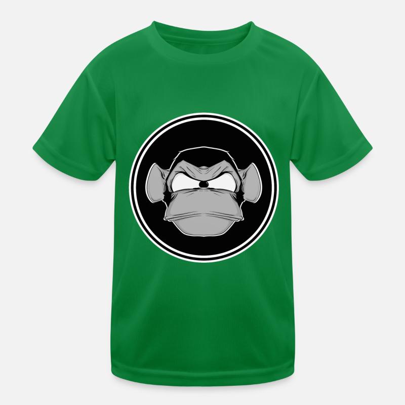 Schimpanse Affe lustig Comic Comicstyle Gaming Kinder Funktions-T-Shirt