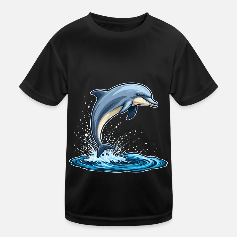 Delfin Kinder Funktions-T-Shirt