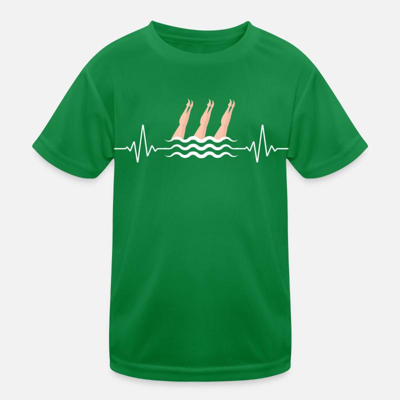 Synchro Schwimmer Synchronschwimmen Kinder Funktions-T-Shirt