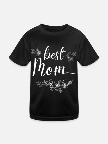 Beste Mutter - Kinder Funktions-T-Shirt - Schwarz - Vorne