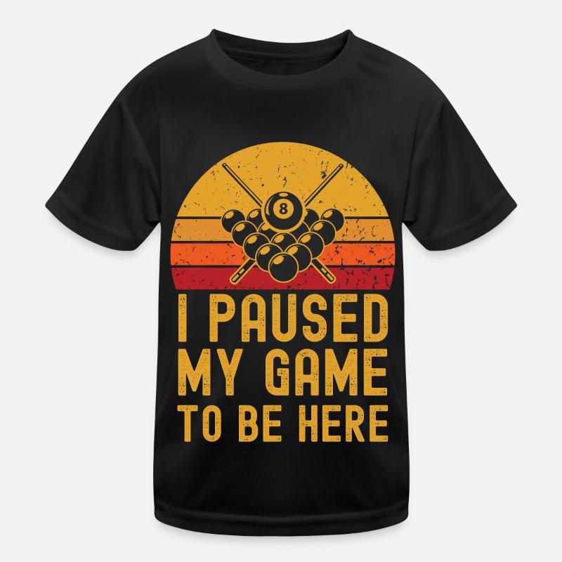 Billard retro vintage Kinder Funktions-T-Shirt