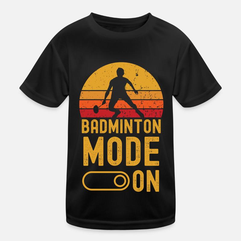Mode badminton sur rétro vintage T-shirt sport Enfant