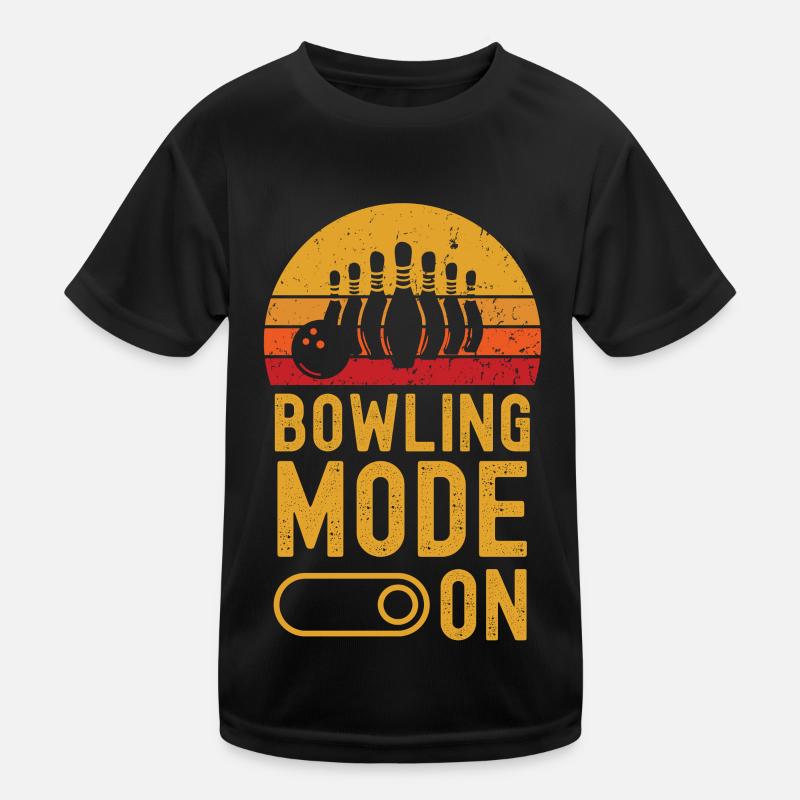 Bowling Mode on retro vintage Kinder Funktions-T-Shirt