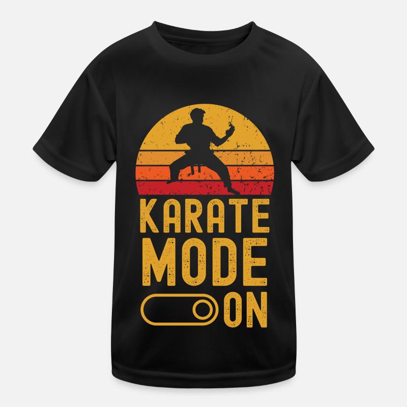 Karate Mode on retro vintage Kinder Funktions-T-Shirt