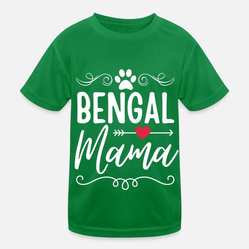 Bengal Cat Mama T-shirt sport Enfant