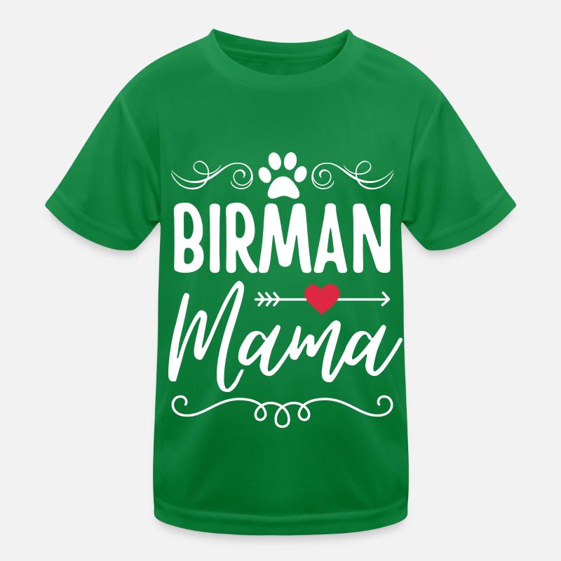 Birma-Katze Mama Kinder Funktions-T-Shirt