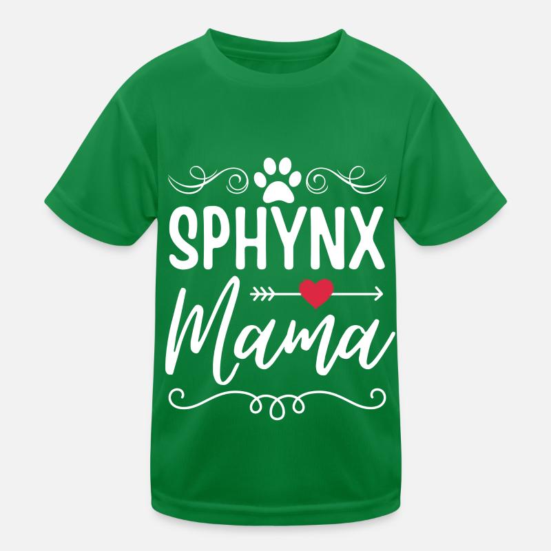 Sphynx Cat Mama Kids Functional T-Shirt
