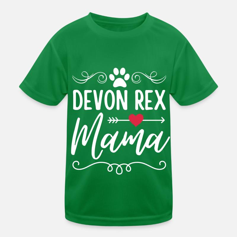 Devon Rex Mama Kinder Funktions-T-Shirt