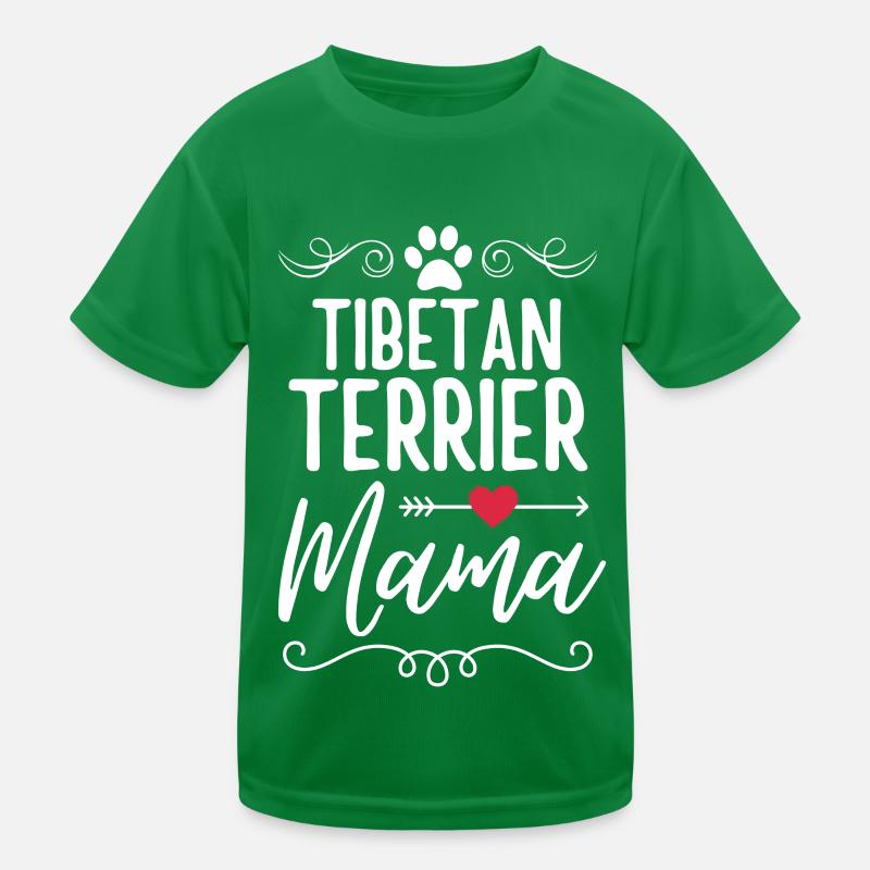 Tibetan Terrier Mama Kids Functional T-Shirt