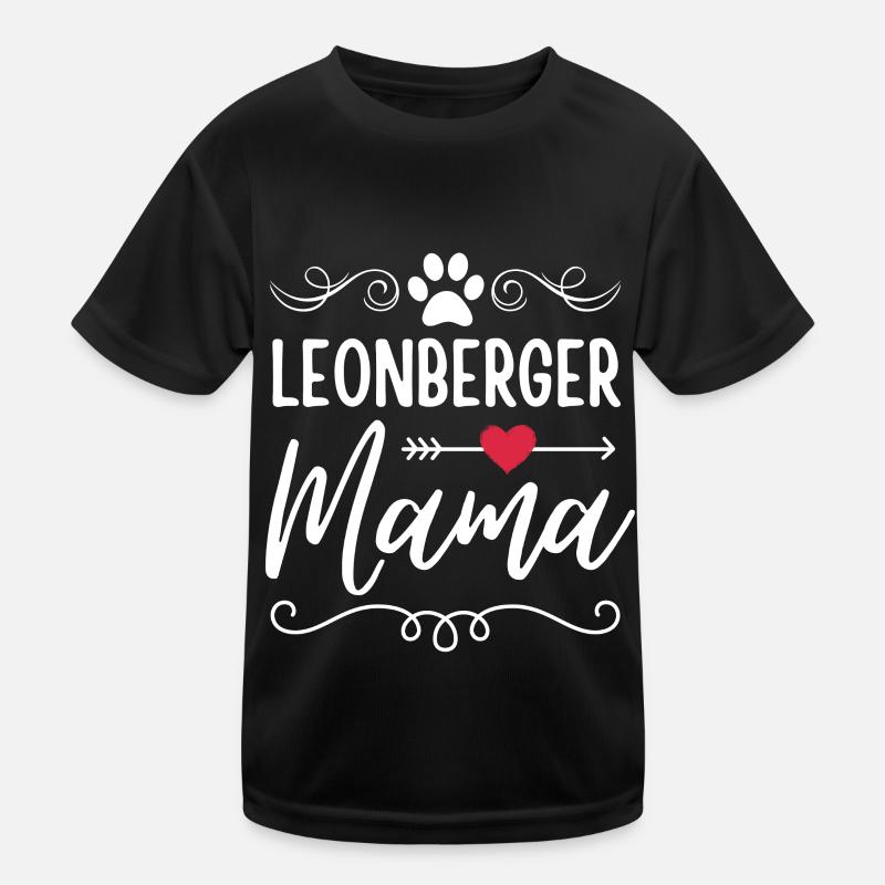 Leonberger Mama Kinder Funktions-T-Shirt