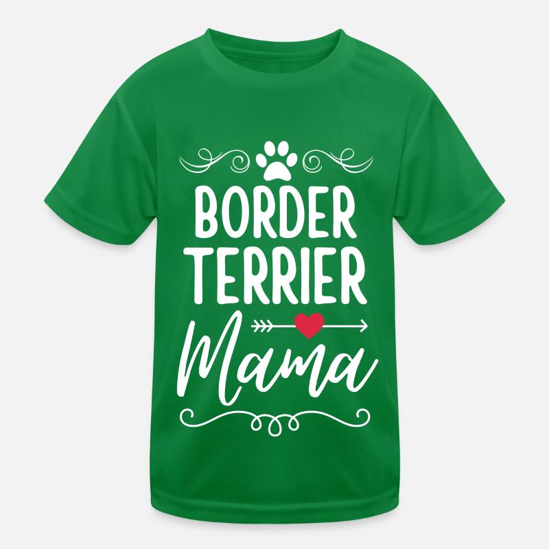 Border Terrier Mama T-shirt sport Enfant