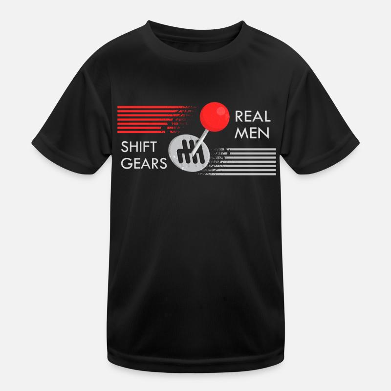 Real men shift gears Kids Functional T-Shirt