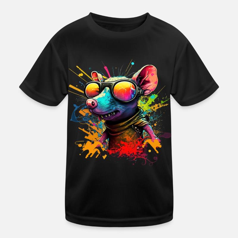 Coole Stadt-Ratte Kinder Funktions-T-Shirt
