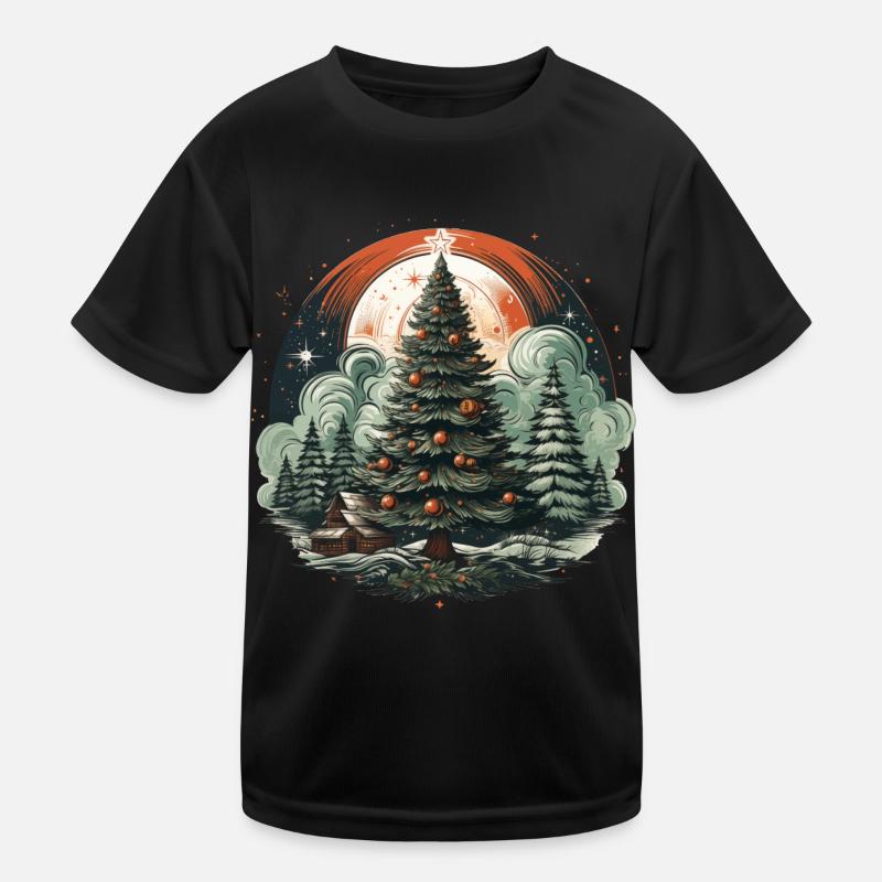 Arbre de Noël T-shirt sport Enfant