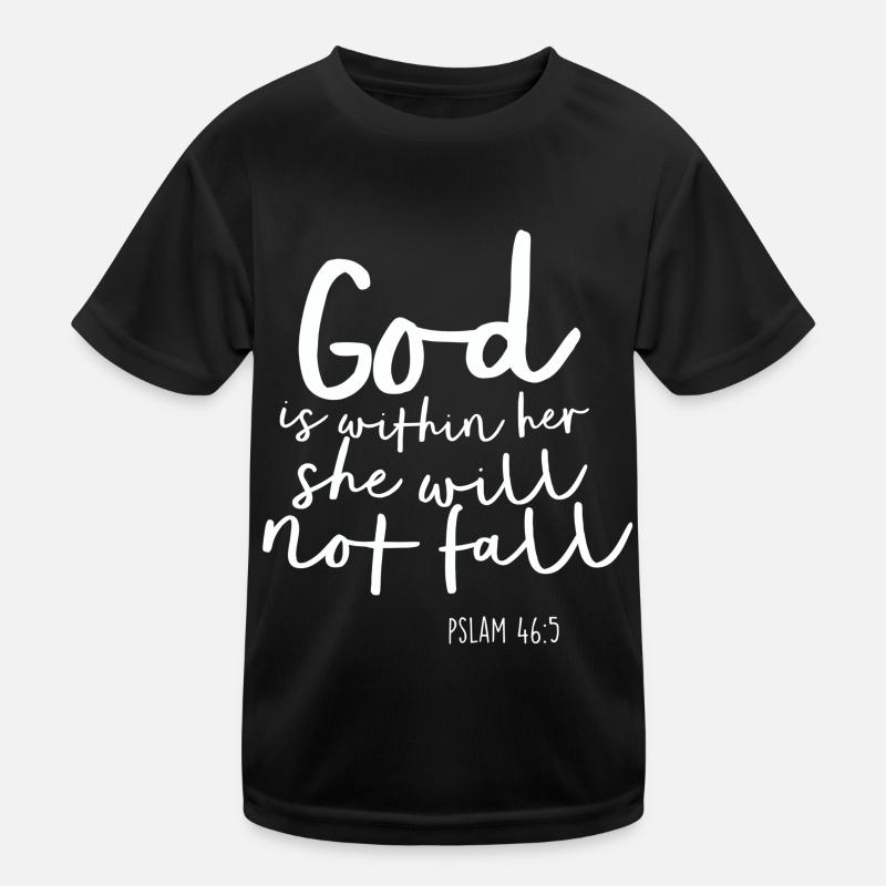Psalm Geschenk Gott Bibel Jesus Evangelium Christ Kinder Funktions-T-Shirt
