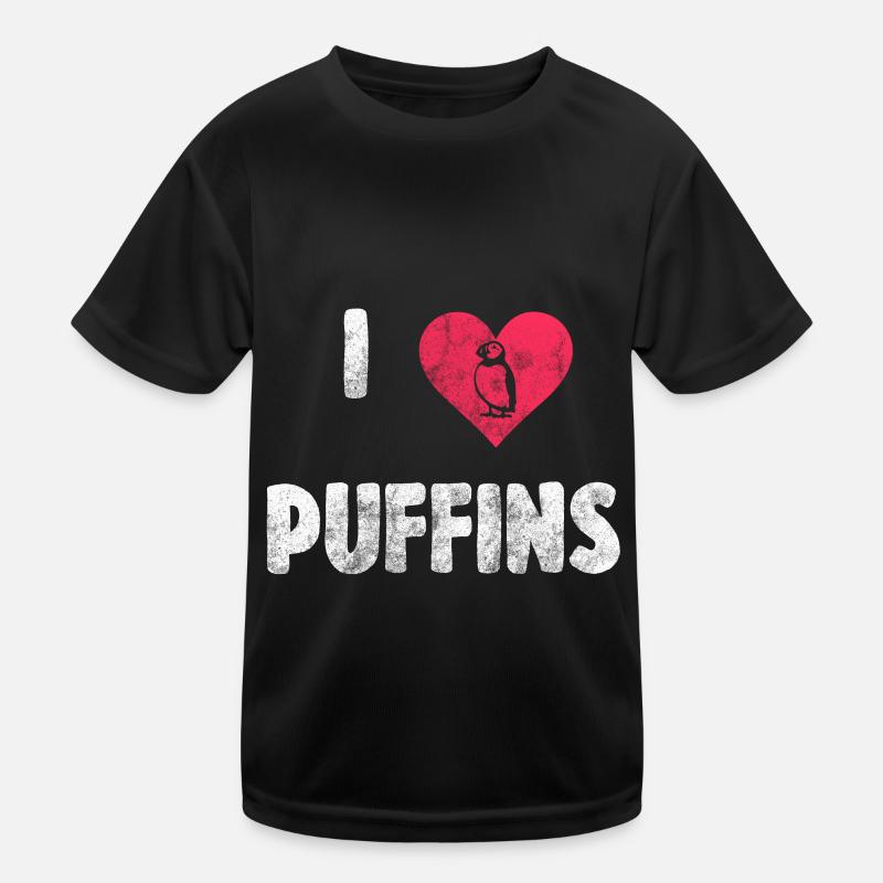 Puffin Island Parrot Diver Bird North Gift Kids Functional T-Shirt