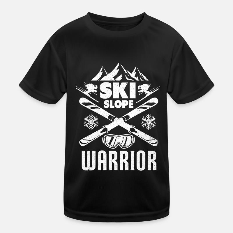 Skiing Skiing Skiing Skiing Skiing Kids Functional T-Shirt