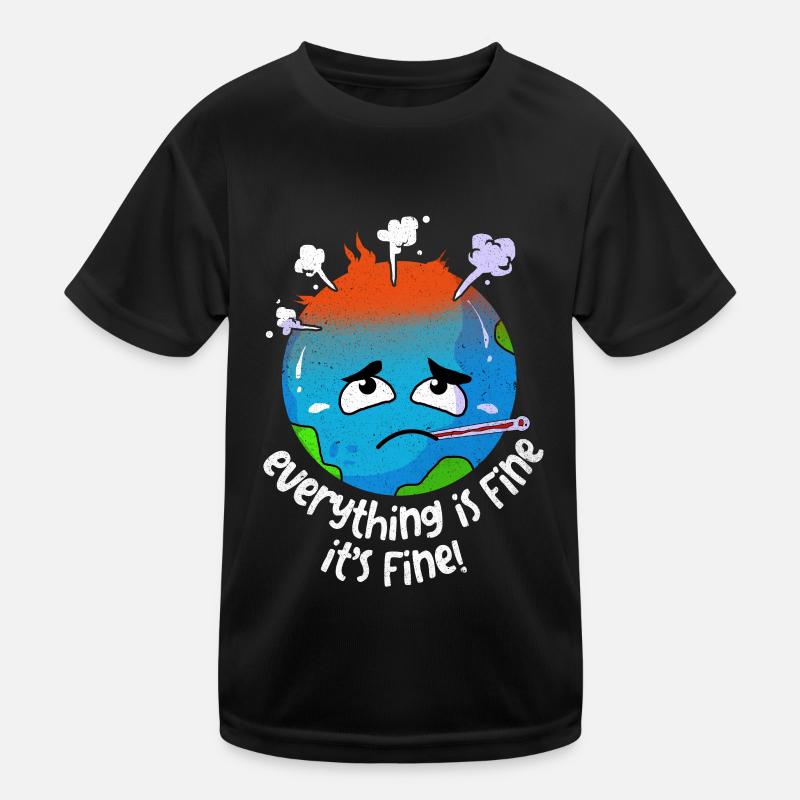 Tag der Erde Kinder Funktions-T-Shirt