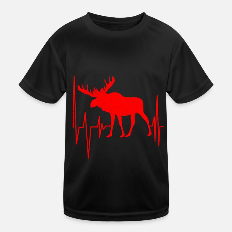 Elch Kinder Funktions-T-Shirt