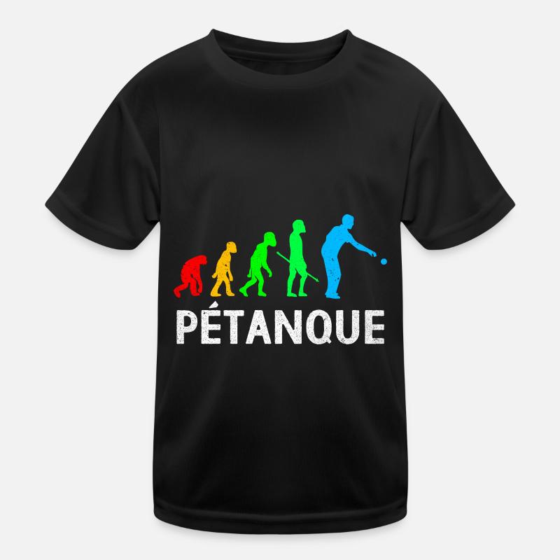 Pétanque - Kids Functional T-Shirt - black