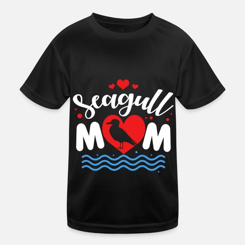 Seagull Gift Seabird Moin Bird Tern Kids Functional T-Shirt