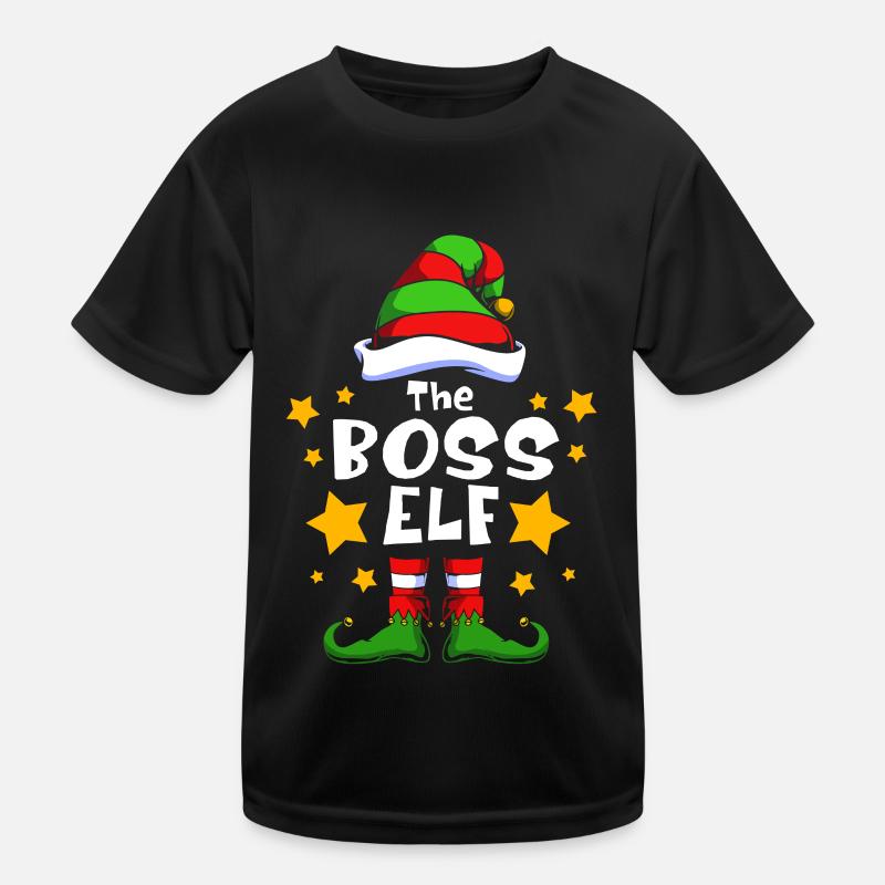 Elf Elf Christmas present Boss Kids Functional T-Shirt