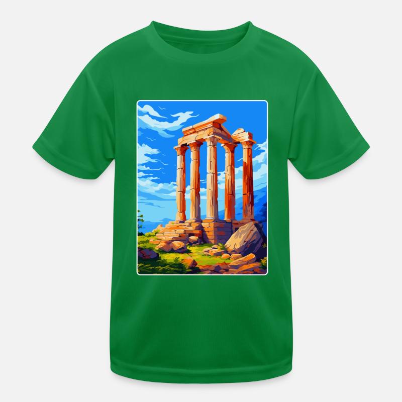 Samothrace Grèce Affiche de voyage vintage souvenir T-shirt sport Enfant